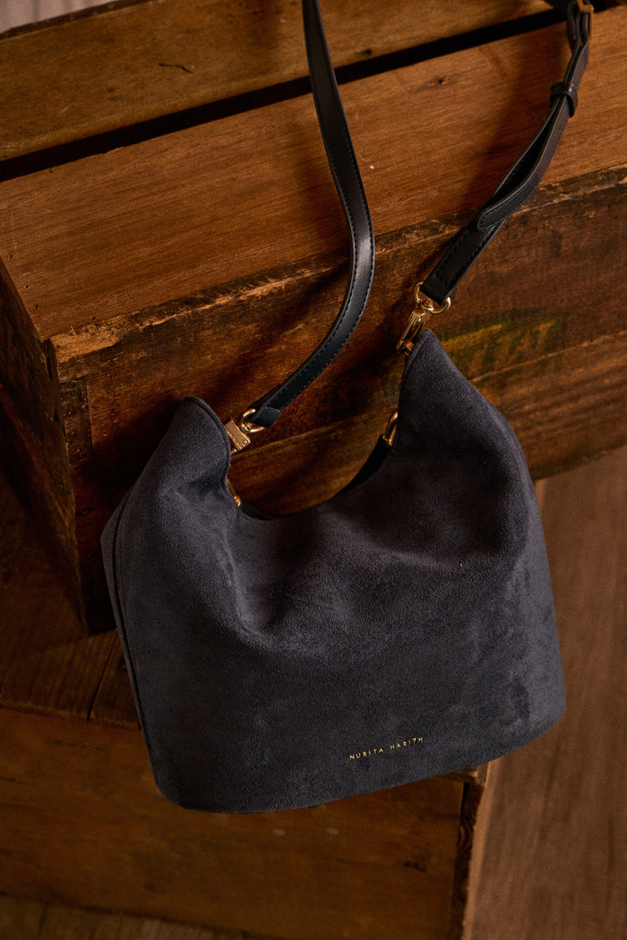 Nasya Top Handle Bag (Navy)
