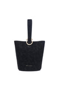 Nellie Petite Top Handle Bucket Bag (Black)