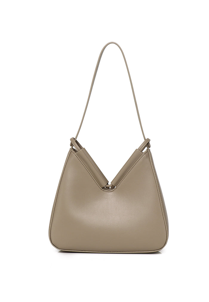 Norna Drawstring Shoulder Bag (Khaki)