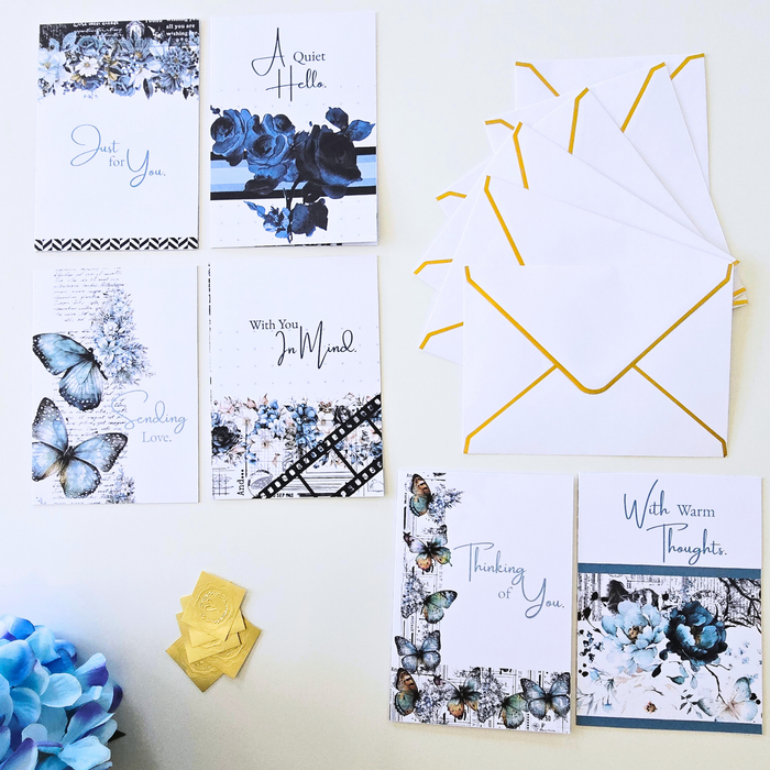Notes Greeting Card Collection | Azure Blooms