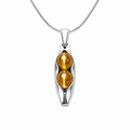 November Birthstone | Citrine | Two Peas in a Pod Necklace | Personalised Gift