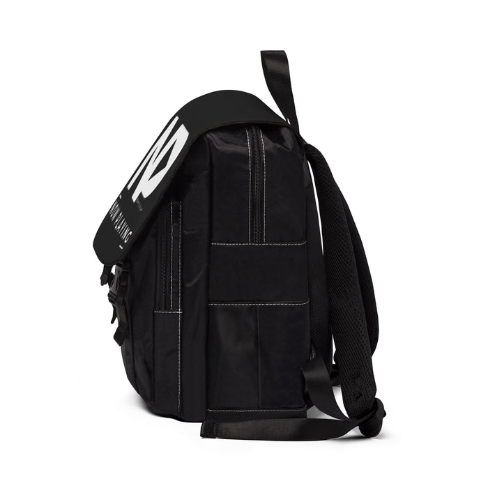 Now Playing Backpack — Black Logo Shoulder Backpack