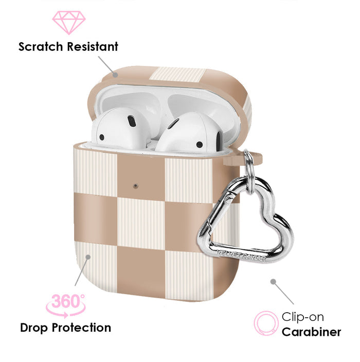 Nude Vibe Checker AirPods Case – Cute Protective Cover
