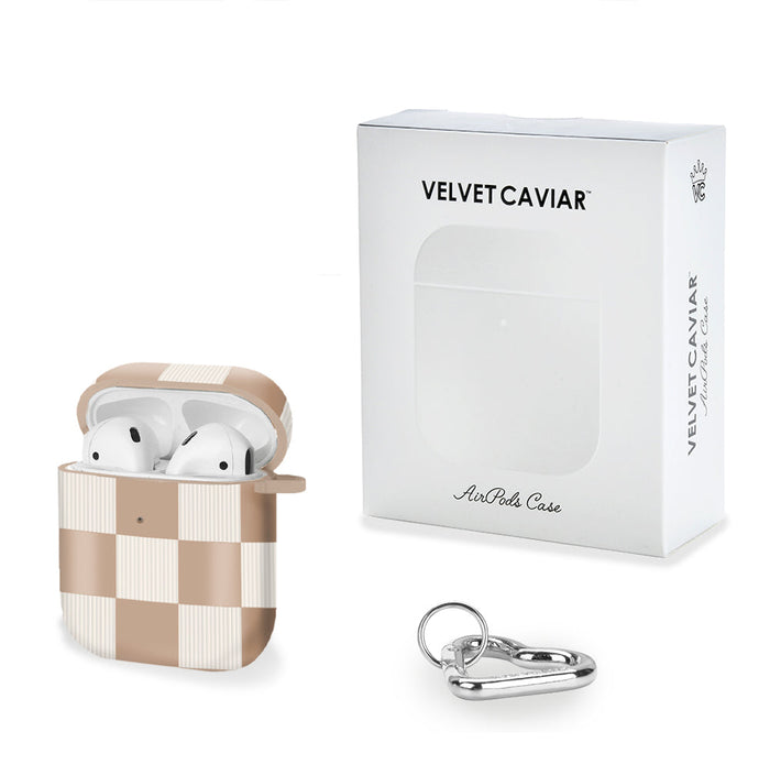 Nude Vibe Checker AirPods Case – Cute Protective Cover