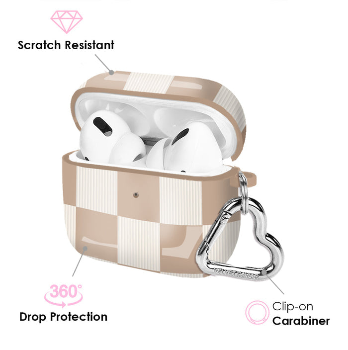 Nude Vibe Checker AirPods Case – Cute Protective Cover