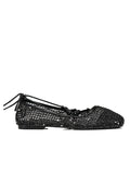 Nyla Strappy Ballerina Flats (Black)