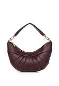 Nyra Pleated Shoulder Bag (Maroon)