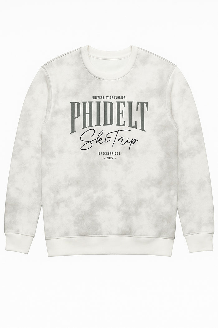 Ocatve Men Off White Camouflage Round Neck Sweatshirt