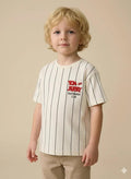 Octave Boys Cream Graphic Printed Tshirt