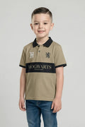 Octave Boys Safari Printed Polo Collar T-shirt