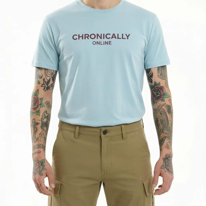 Octave Men Aqua Printed T-shirt