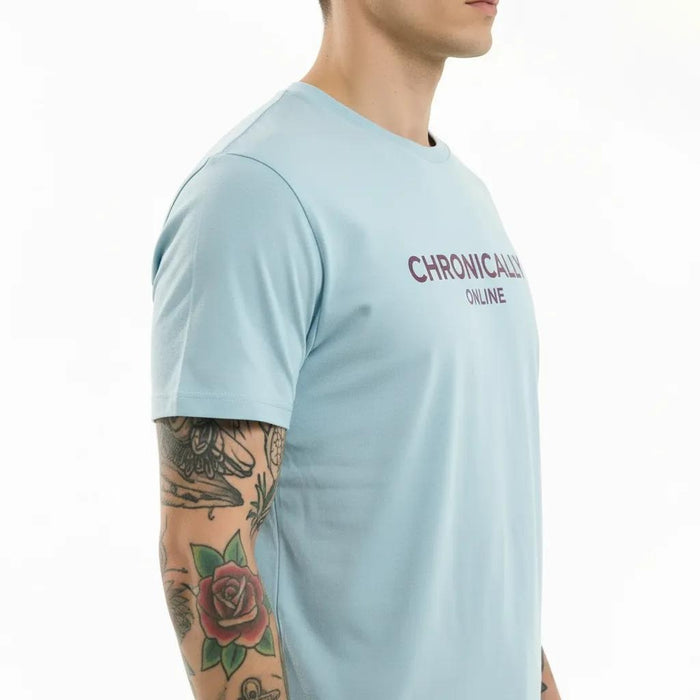 Octave Men Aqua Printed T-shirt
