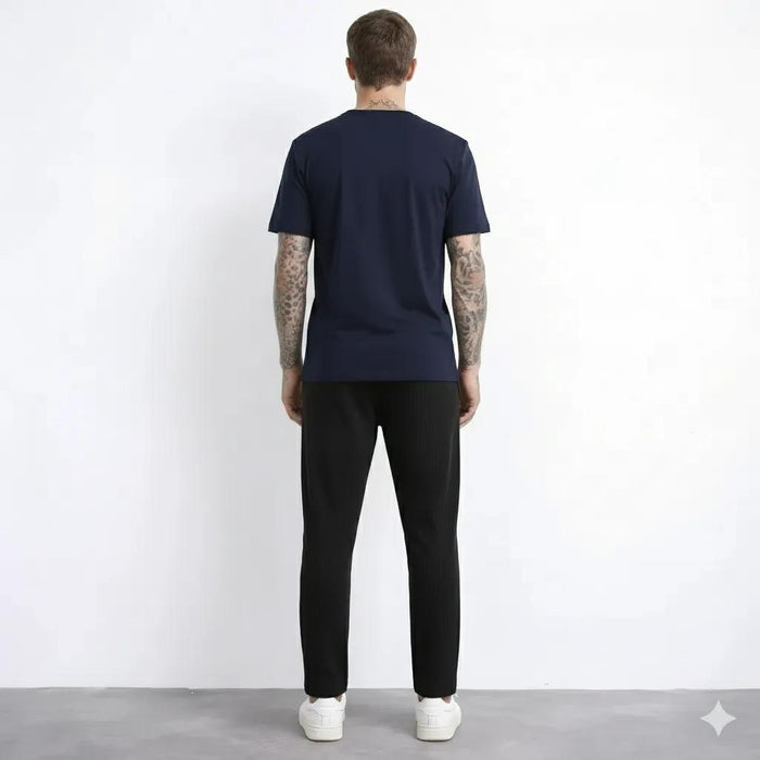 Octave Men Black Regular Fit Track Pants