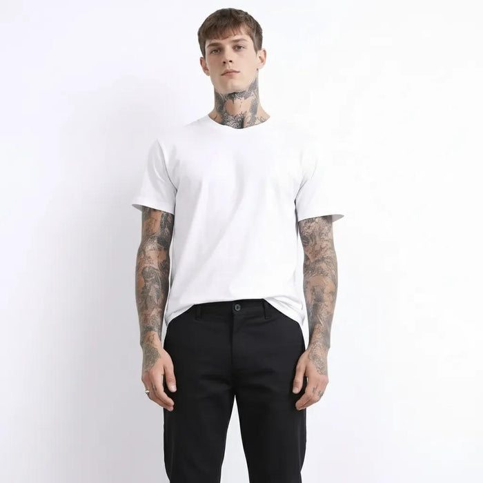 Octave Men Black Trousers