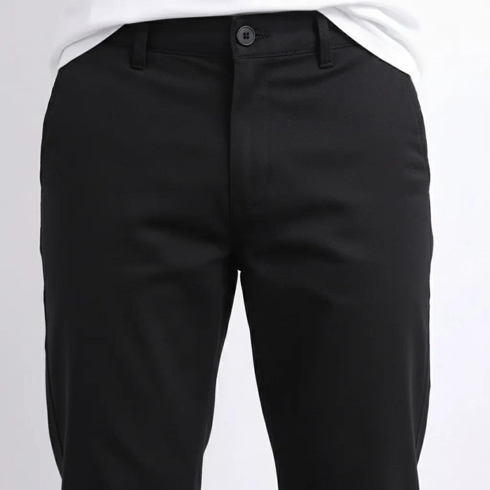 Octave Men Black Trousers