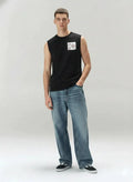 Octave Men Black Typography Printed T-shirt
