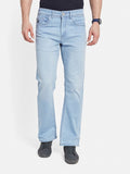 Octave Men Bootcut Light Fade Low-Rise Cotton Stretchable Jeans