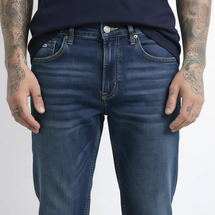 Octave Men Bootcut Mid-Rise Stretchable Jeans