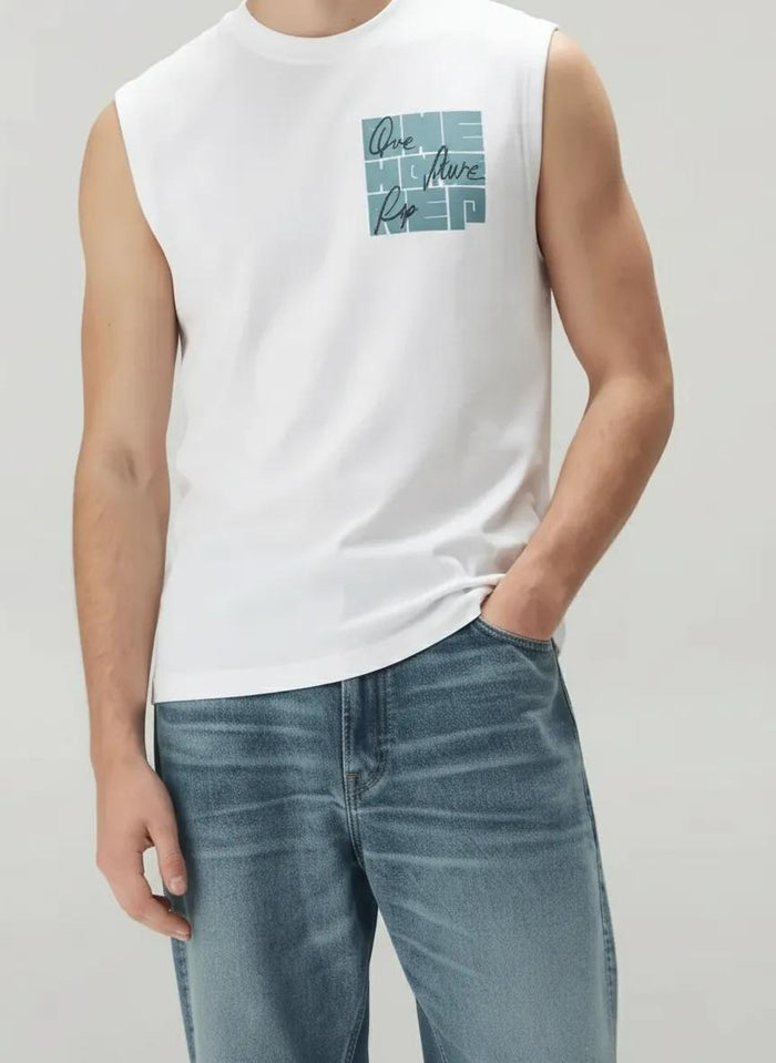 Octave Men Bottle Green Typography Printed T-shirt