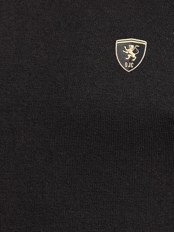 Octave Men Colourblocked Polo Collar T-shirt