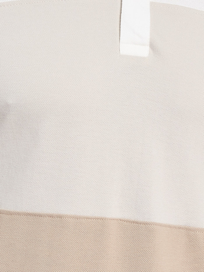 Octave Men Colourblocked Polo Collar T-shirt