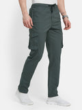 Octave Men Cotton Mid-Rise Cargo Track Pant