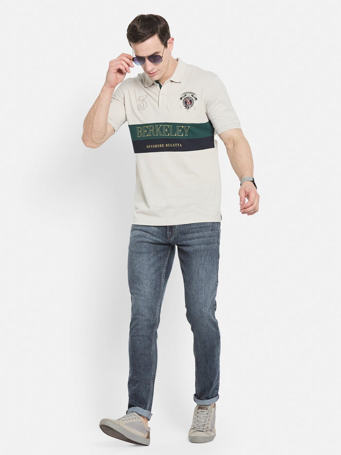Octave Men Cotton Slim Fit Light Fade Jeans