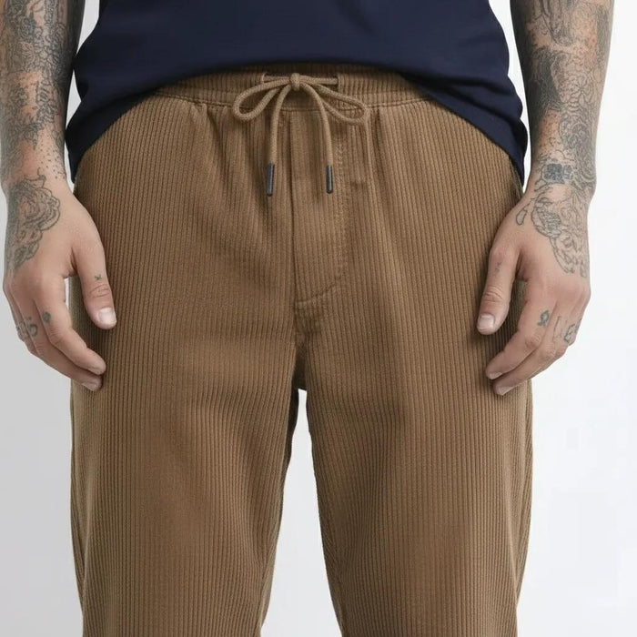 Octave Men Dark Fawn Regular Fit Track Pants