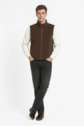 Octave Men Espresso Solid Mandrain Neck Sweatshirt