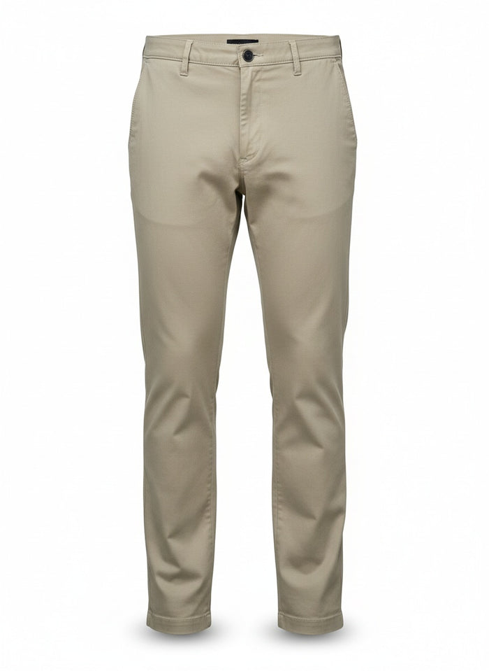 Octave Men Light Khaki Trousers