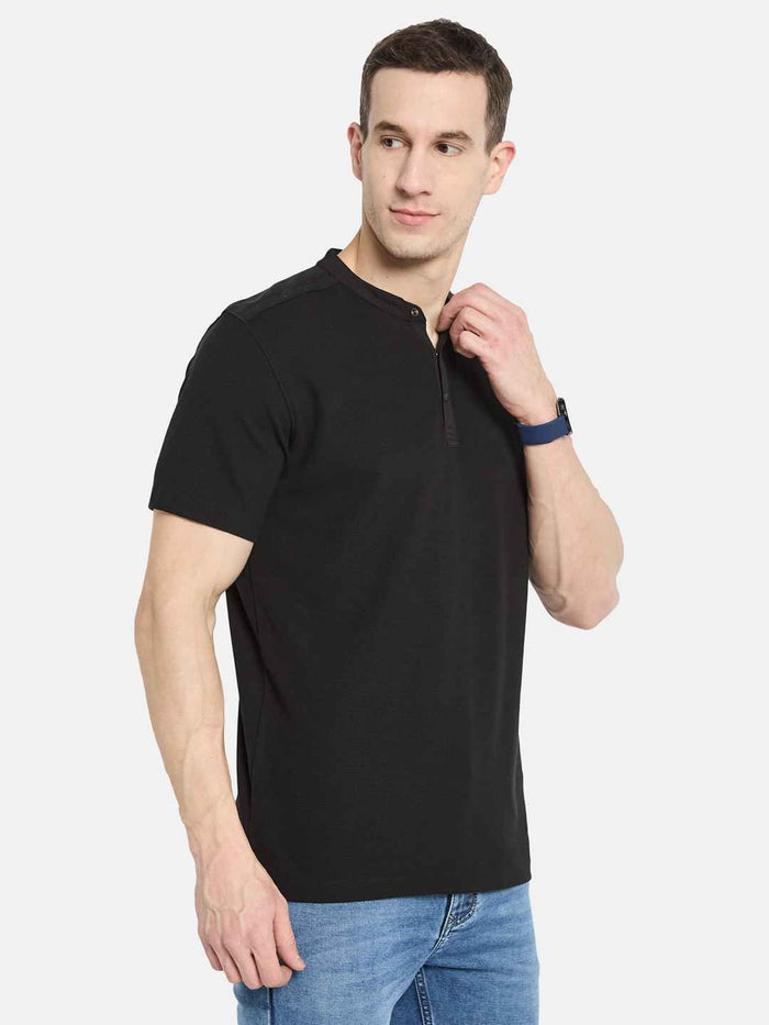 Octave Men Mandarin Collar T-shirt