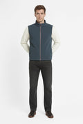 Octave Men Navy Melange Solid Mandrain Neck Sweatshirt