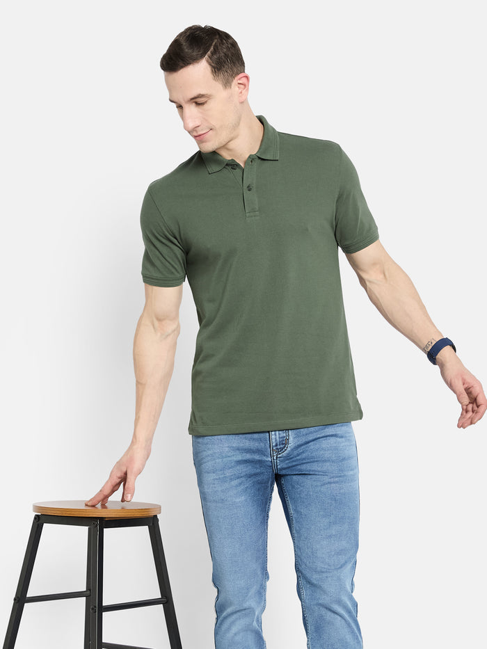 Octave Men Polo Collar T-shirt