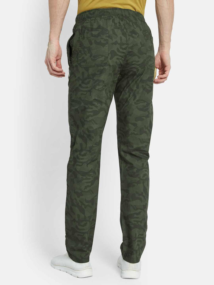 Octave Men Printed Cotton Track Pants