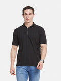 Octave Men Printed Polo Collar T-shirt