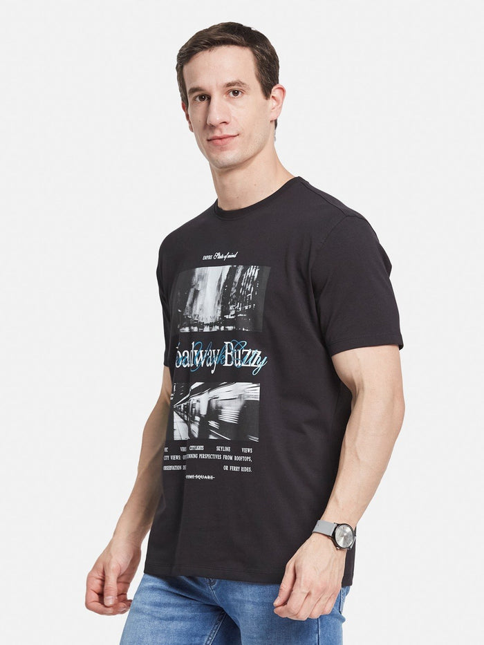 Octave Men Printed T-shirt