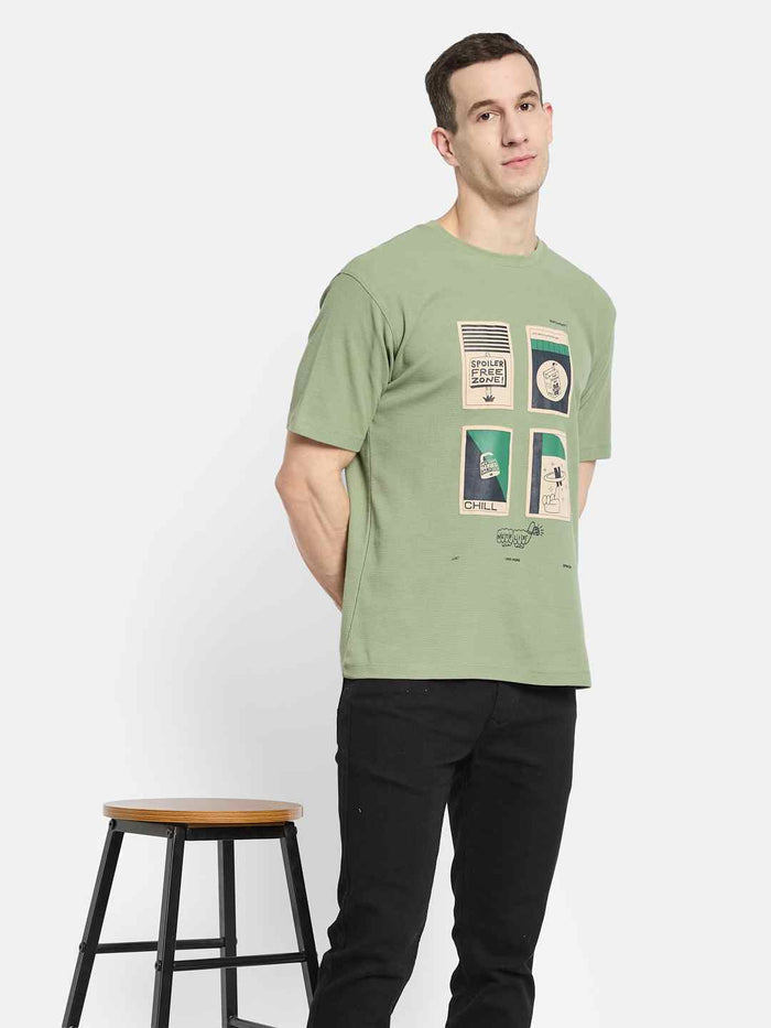 Octave Men Printed T-shirt