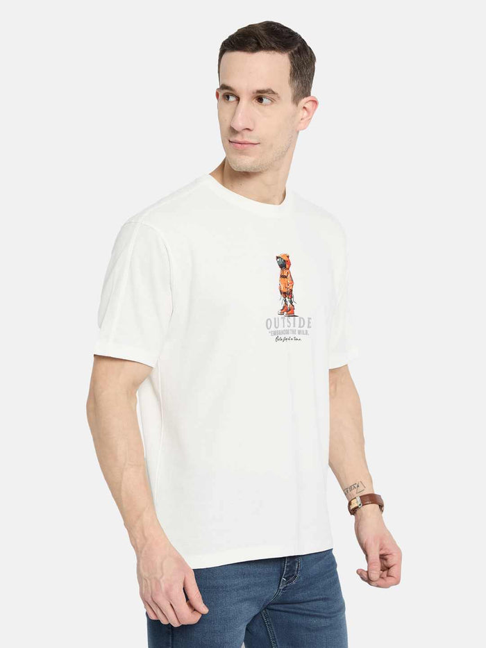 Octave Men Printed T-shirt