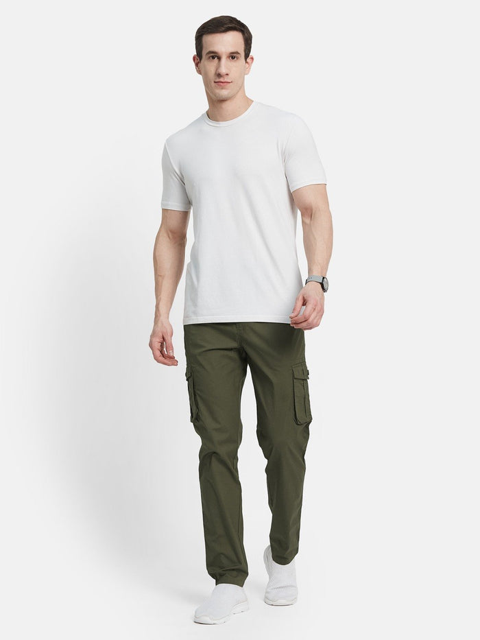 Octave Men Regular Fit Cargos Trousers