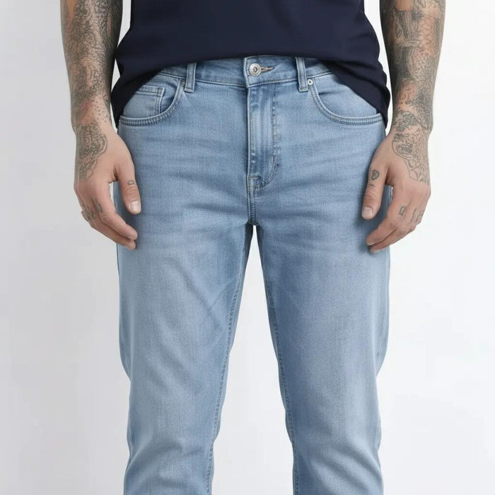 Octave Men Regular Fit Mid-Rise Stretchable Jeans