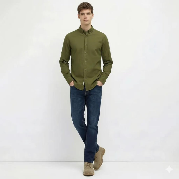 Octave Men Regular Fit Mid-Rise Stretchable Jeans