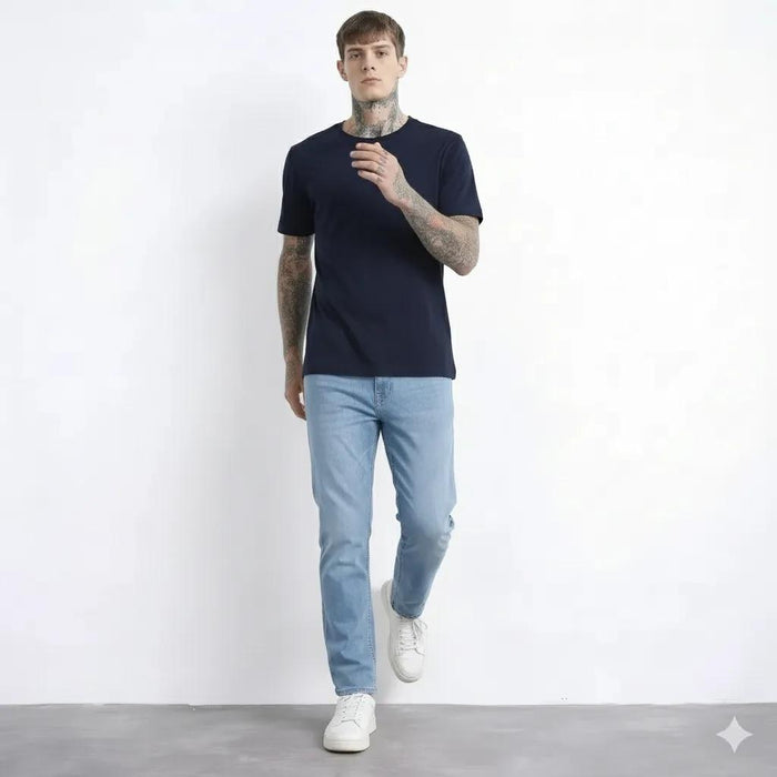 Octave Men Regular Fit Mid-Rise Stretchable Jeans