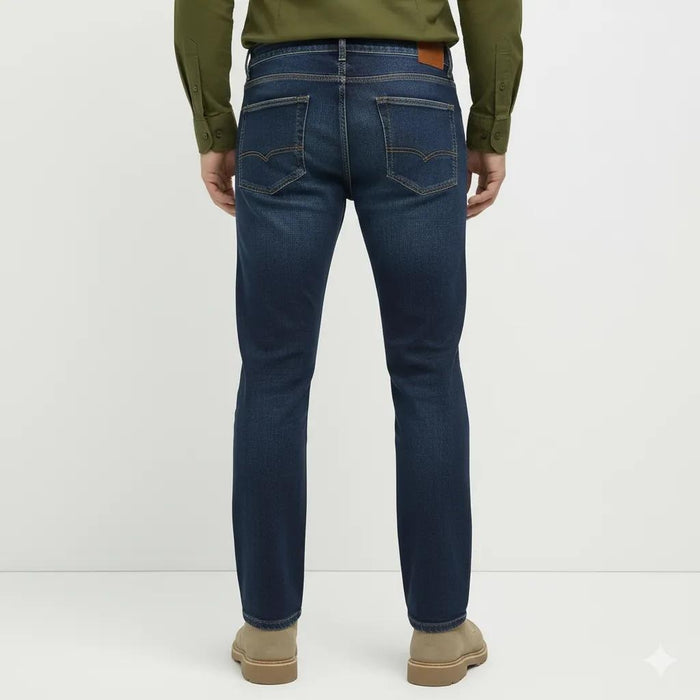 Octave Men Regular Fit Mid-Rise Stretchable Jeans