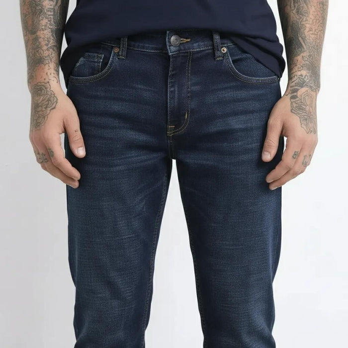 Octave Men Straight Fit Mid-Rise Stretchable Jeans