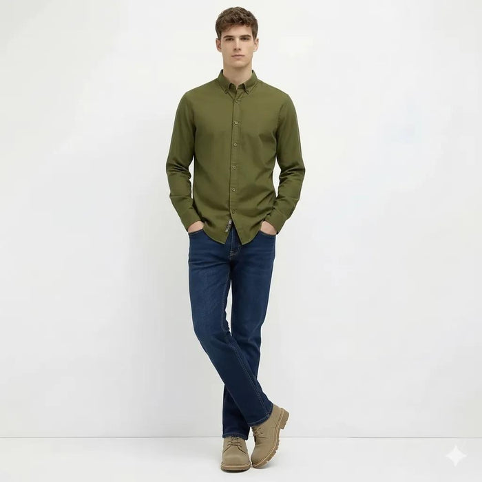 Octave Men Straight Fit Mid-Rise Stretchable Jeans