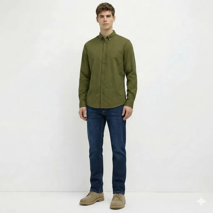 Octave Men Straight Fit Mid-Rise Stretchable Jeans