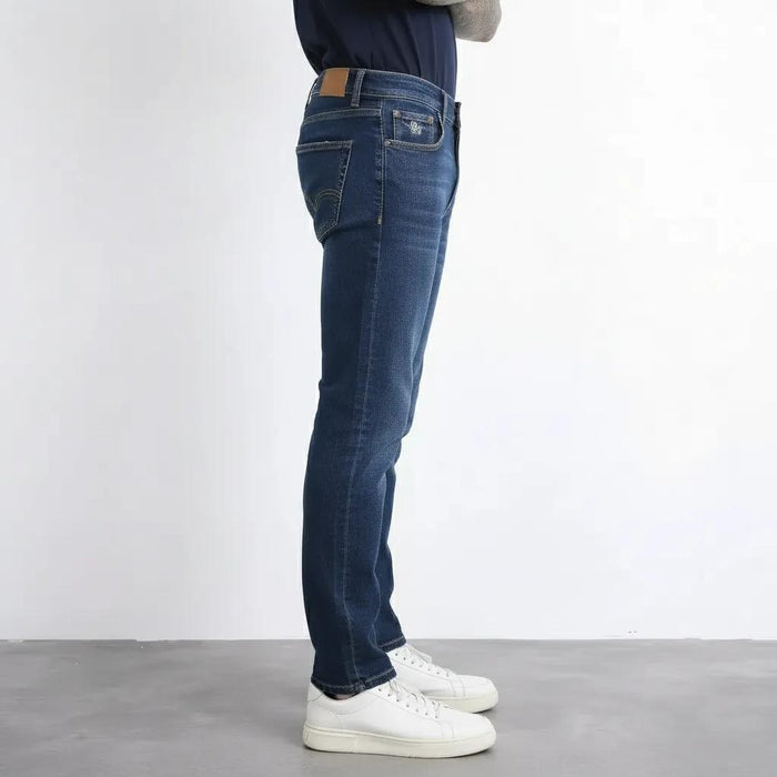 Octave Men Straight Fit Mid-Rise Stretchable Jeans