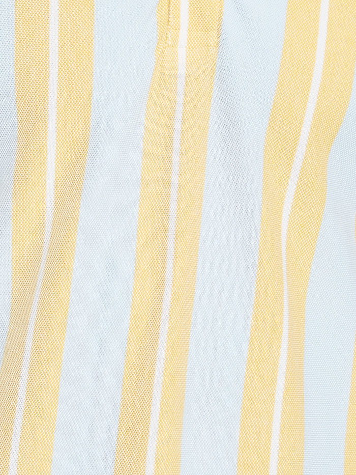 Octave Men Striped Polo Collar T-shirt