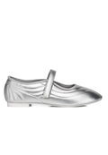 Odelia Padded Mary Janes Flats (Silver)