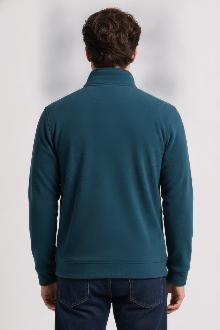 Pacific Melange Men’s Full Zip  Sweatshirt  – Premium Blended German Velvet